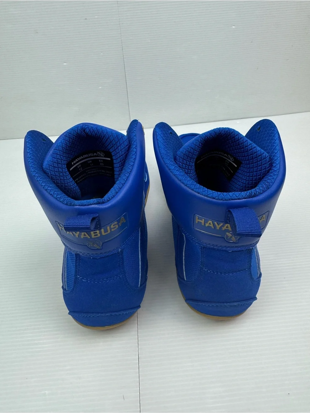 Hayabusa Pro Boxing MMA Sneakers Shoes High Top Men's Size 12 Blue Martial Arts